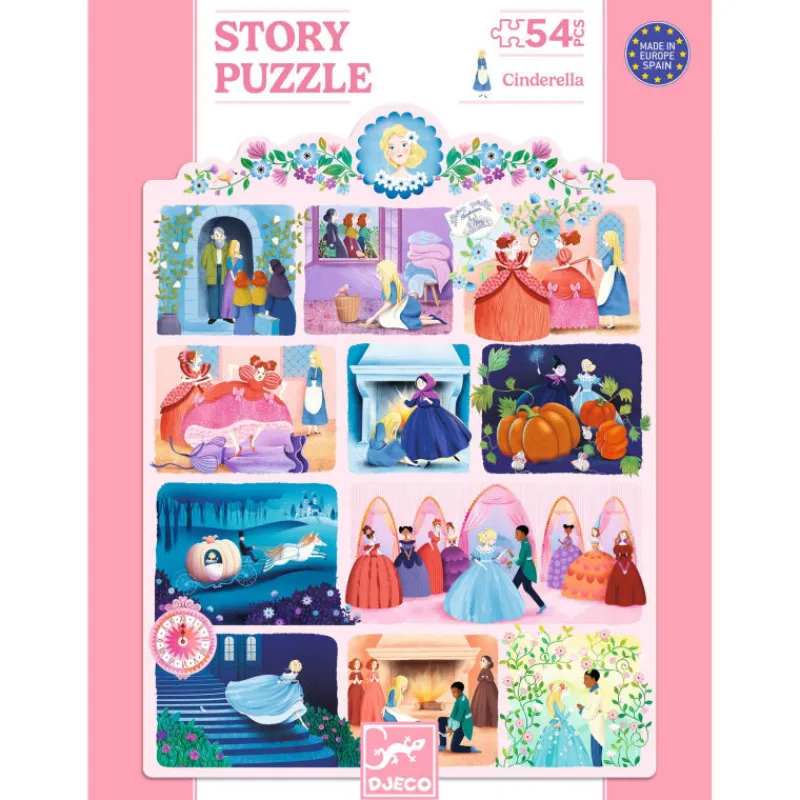 Djeco Story puzzle Cendrillon 54 pcs 7053<Enfant Puzzles Et Jeux Djeco | Puzzle Djeco