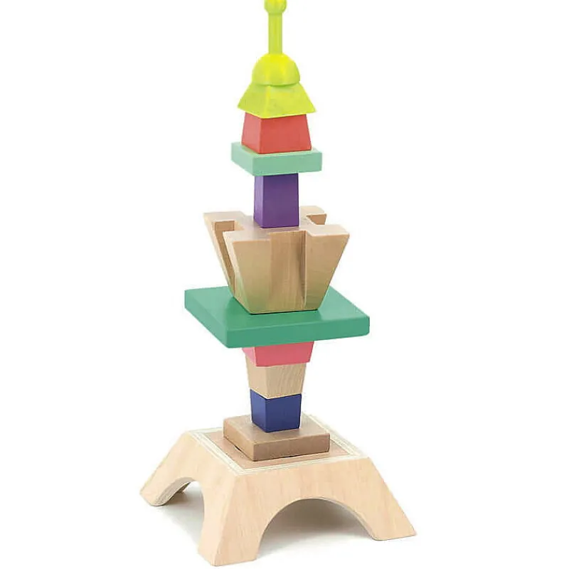 VILAC Tour Eiffel empilable en bois 2405< Jouets Cubes En Bois | Jouets À Encastrer, Empiler