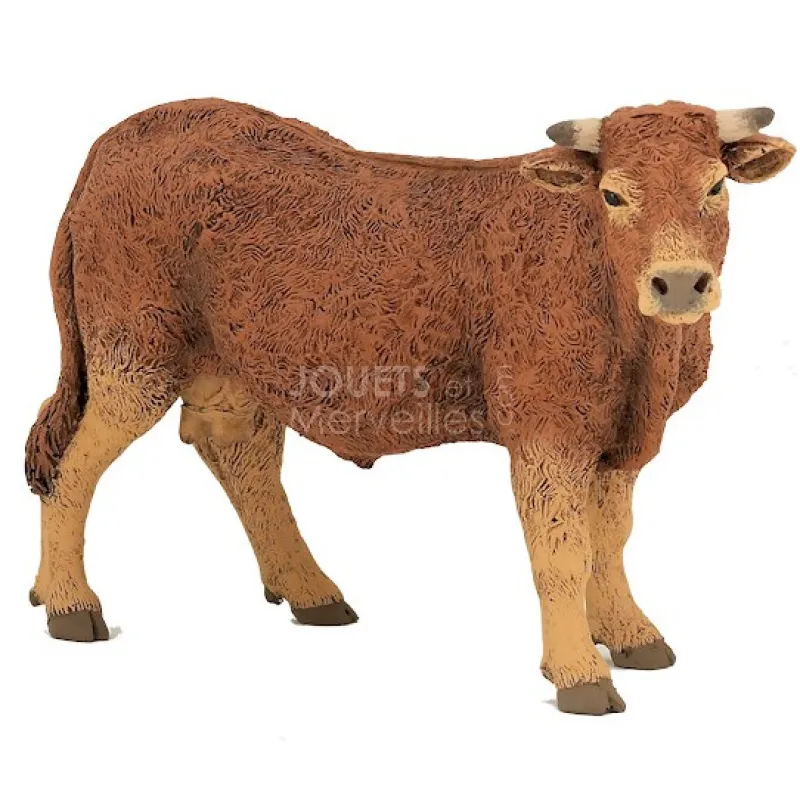 Papo Vache limousine, figurine 51131< Figurines Papo | Ferme En Bois, Centre Équestre Et Zoo