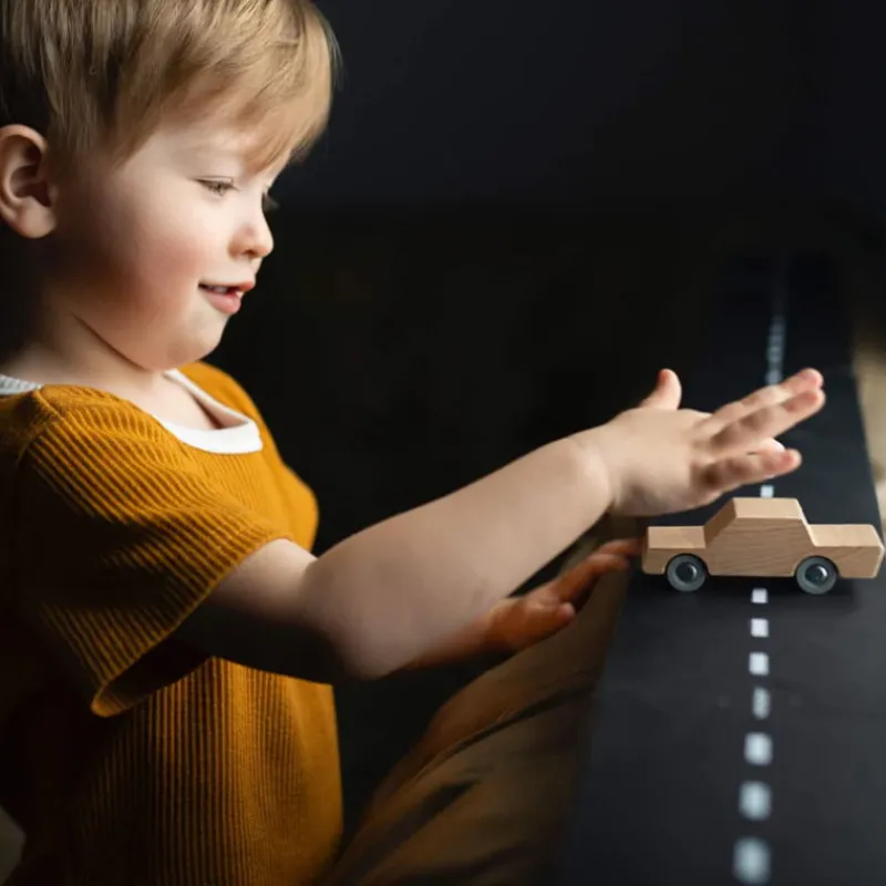 Waytoplay Toys Voiture en bois naturel Waytoplay "Back and Forth"< Circuits De Routes Waytoplay | Jouets Garage, Voitures